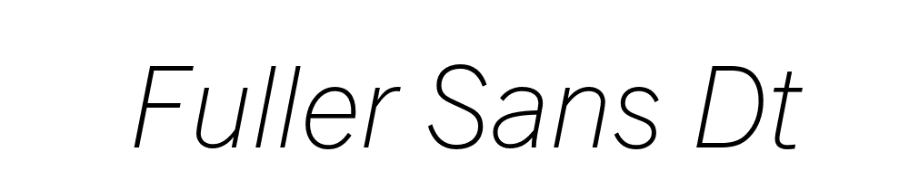 Fuller Sans Dt