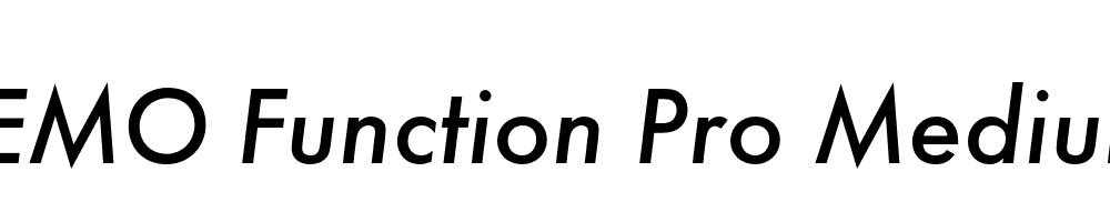 FSP DEMO Function Pro Medium Italic