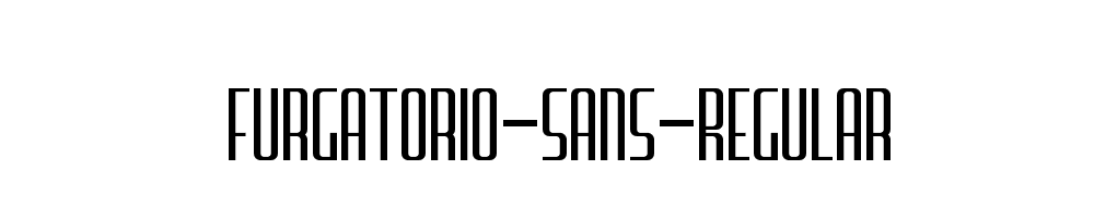 Furgatorio-Sans-Regular