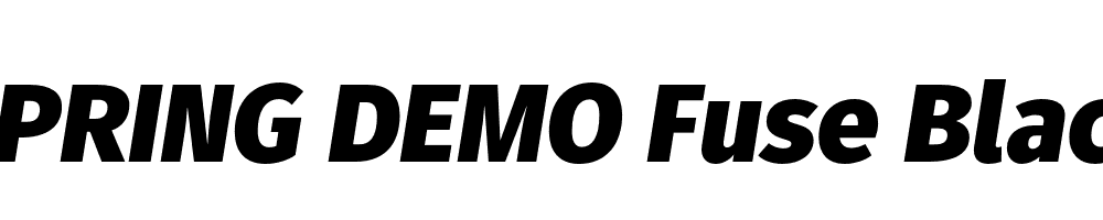  DEMO Fuse Black Italic