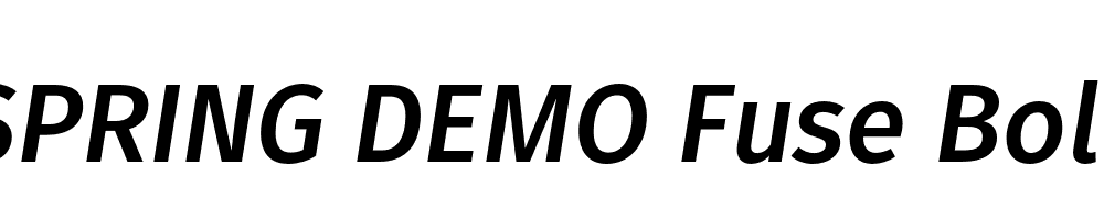  DEMO Fuse Bold Italic