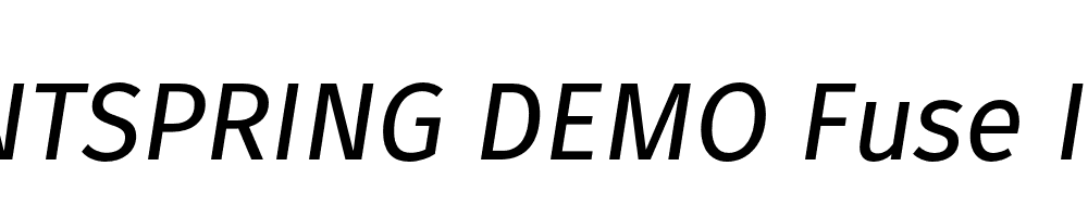  DEMO Fuse Italic