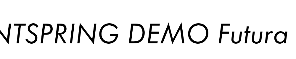  DEMO Futura Italic