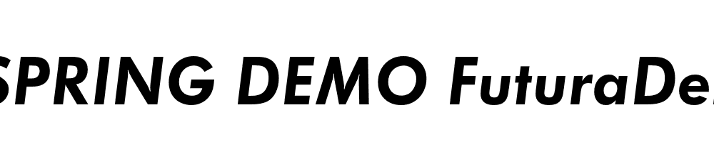  DEMO FuturaDem Italic