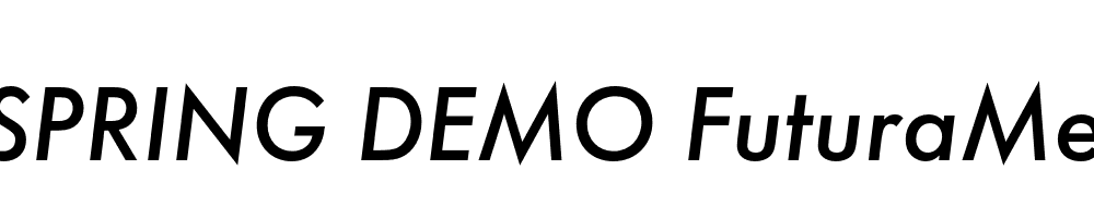  DEMO FuturaMed Italic