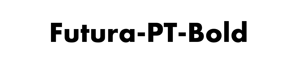 Futura-PT-Bold