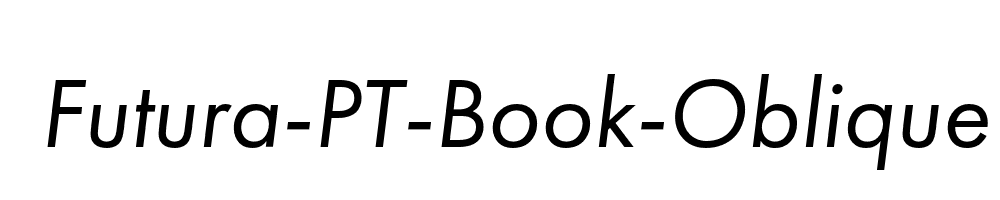 Futura-PT-Book-Oblique