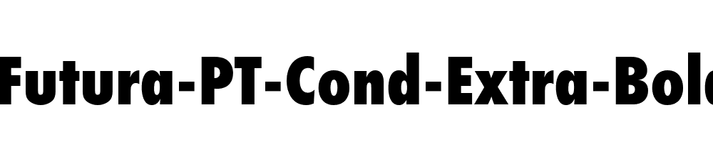 Futura-PT-Cond-Extra-Bold