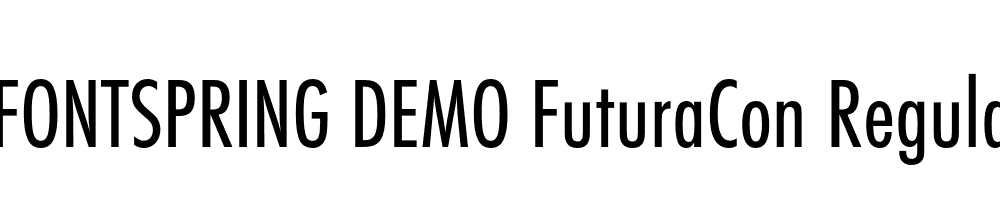  DEMO FuturaCon Regular