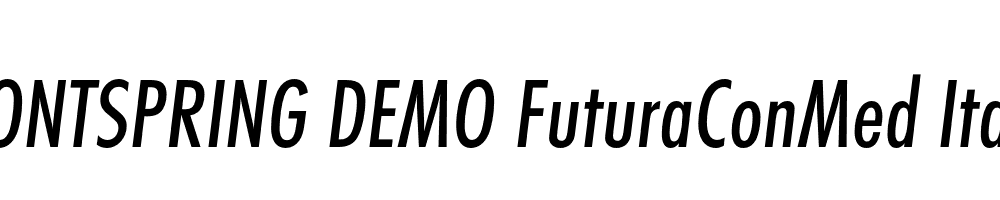  DEMO FuturaConMed Italic