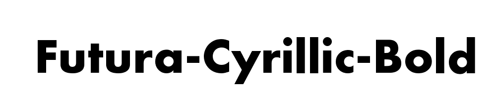 Futura-Cyrillic-Bold