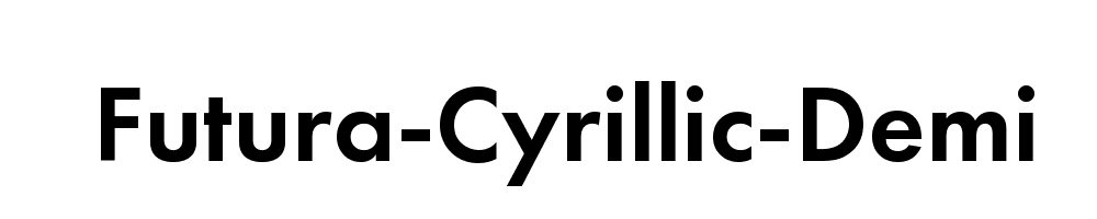 Futura-Cyrillic-Demi