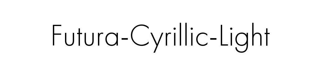 Futura-Cyrillic-Light