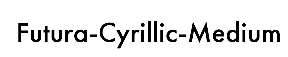 Futura-Cyrillic-Medium