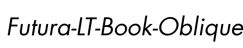 Futura-LT-Book-Oblique