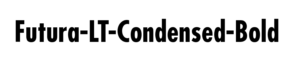 Futura-LT-Condensed-Bold