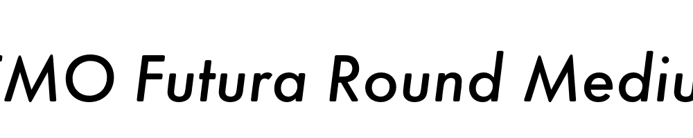 FSP DEMO Futura Round Medium Italic