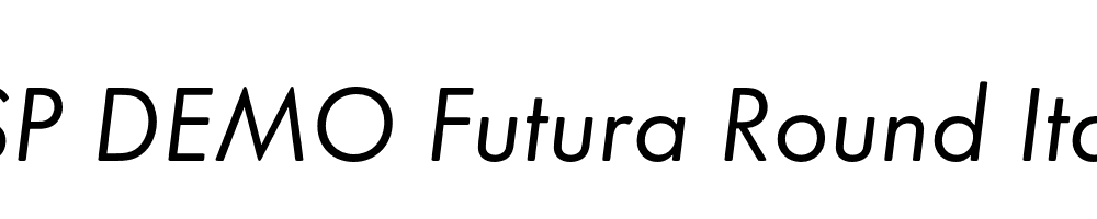 FSP DEMO Futura Round Italic