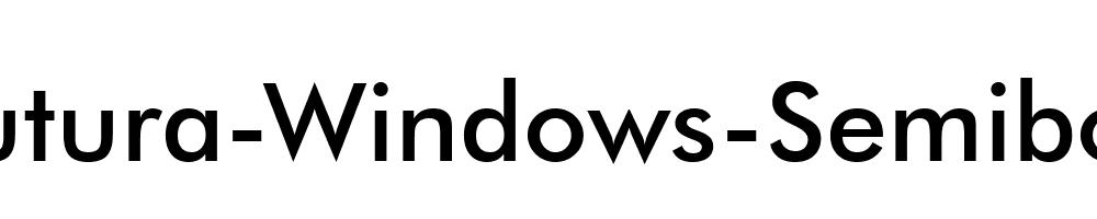 Futura-Windows-Semibold