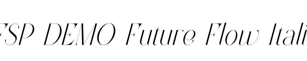 FSP DEMO Future Flow Italic