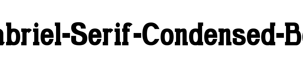 Gabriel-Serif-Condensed-Bold