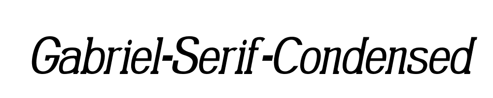 Gabriel-Serif-Condensed