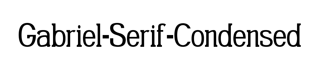 Gabriel-Serif-Condensed