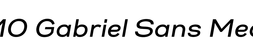 FSP DEMO Gabriel Sans Medium Italic