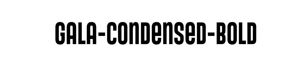 Gala-Condensed-Bold