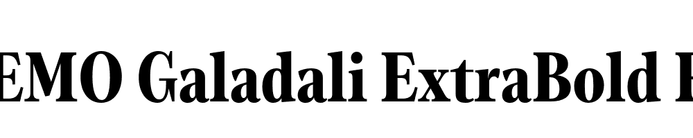 FSP DEMO Galadali ExtraBold Regular