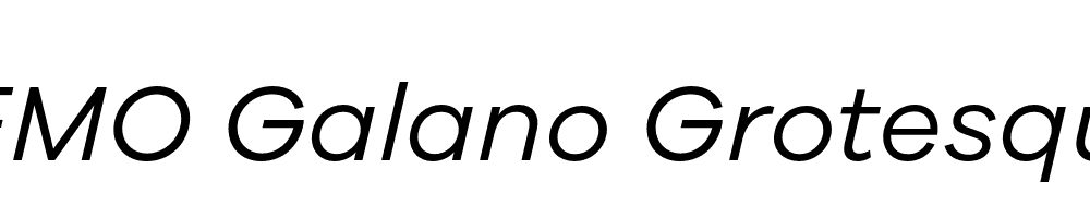 FSP DEMO Galano Grotesque Italic