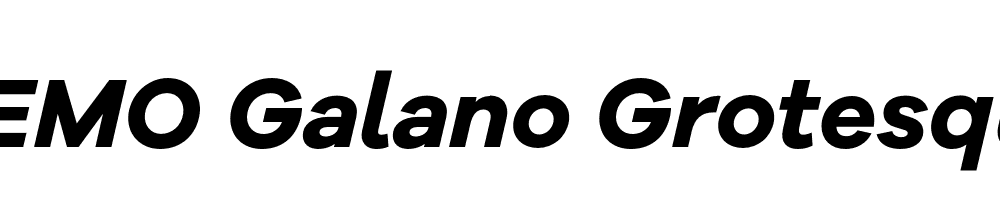  DEMO Galano Grotesque Alt Bold Italic