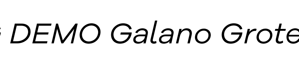  DEMO Galano Grotesque Alt Italic