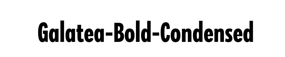 Galatea-Bold-Condensed