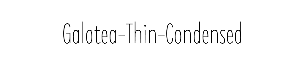 Galatea-Thin-Condensed