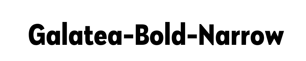 Galatea-Bold-Narrow