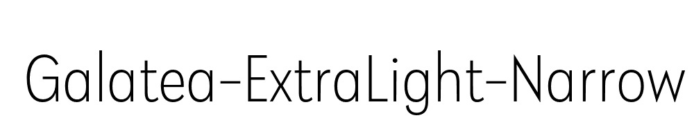 Galatea-ExtraLight-Narrow