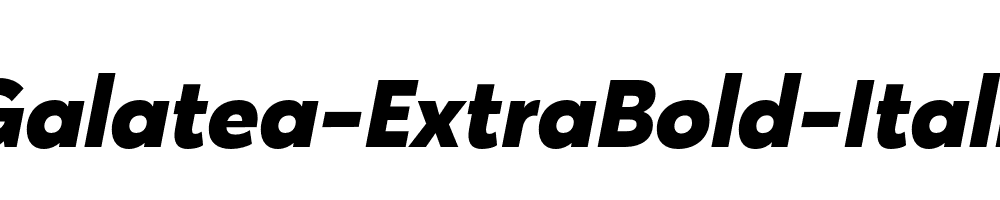 Galatea-ExtraBold-Italic