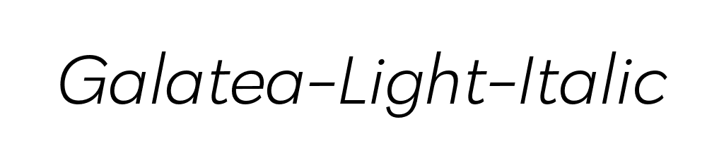 Galatea-Light-Italic