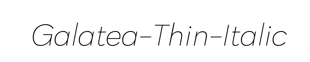 Galatea-Thin-Italic