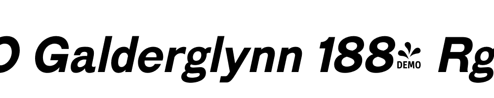 FSP DEMO Galderglynn 1884 Rg Bold Italic