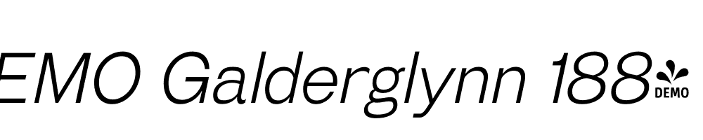 FSP DEMO Galderglynn 1884 El Italic