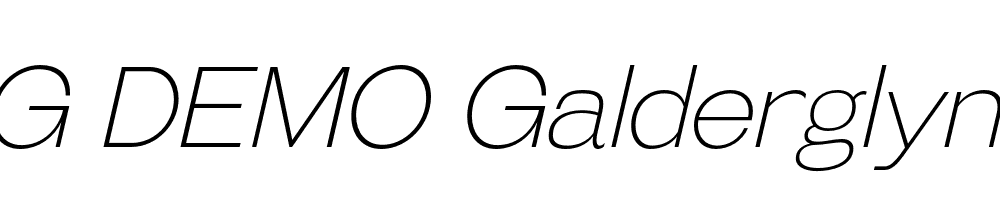  DEMO Galderglynn Esq. El Italic