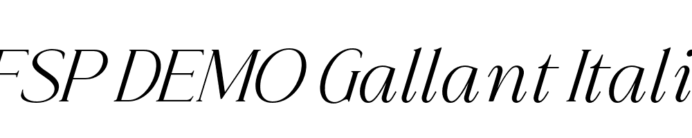 FSP DEMO Gallant Italic