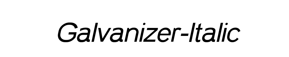 Galvanizer-Italic