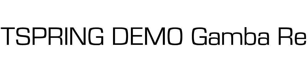  DEMO Gamba Regular