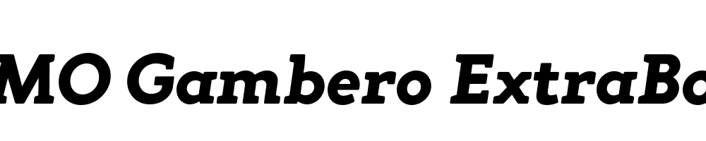 FSP DEMO Gambero ExtraBold Italic