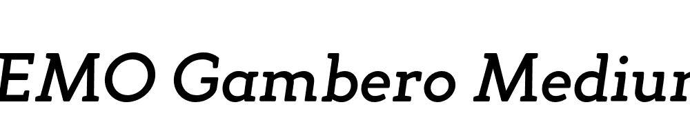 FSP DEMO Gambero Medium Italic