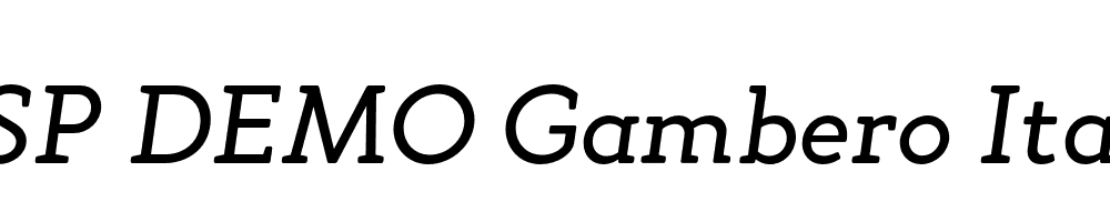 FSP DEMO Gambero Italic