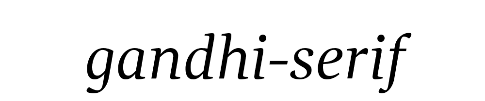 Gandhi Serif